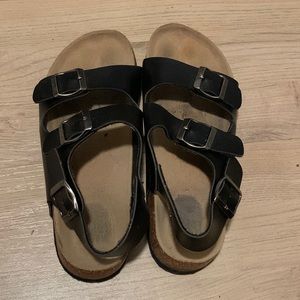 ♡3/$12♡ Black Birke style sandals